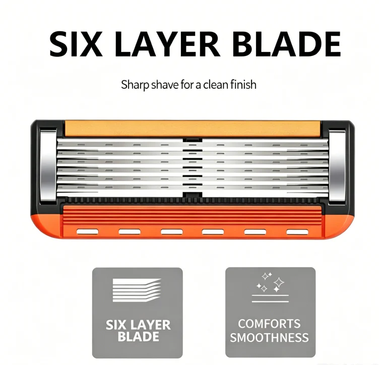 High-Quality Men Razor Set with 24 or 48 Refill Blades