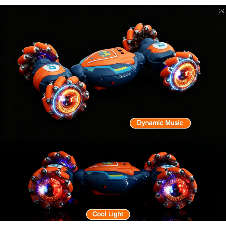 Gesture-sensing remote control stunt car - a toy suitable for boys and girls aged 6-8-12.