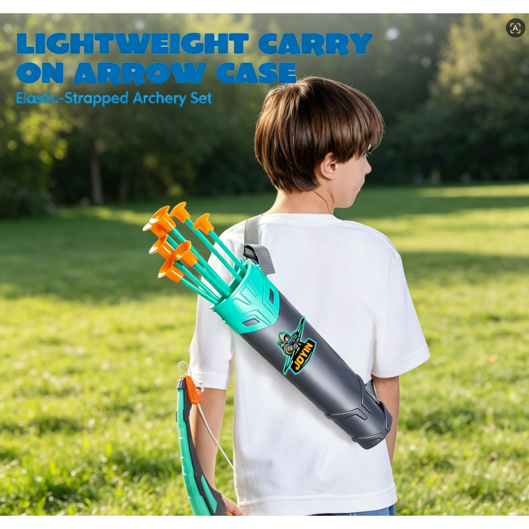 JOYIN Children's Bow and Arrow Set, LED Light-Up Archery Toy Set